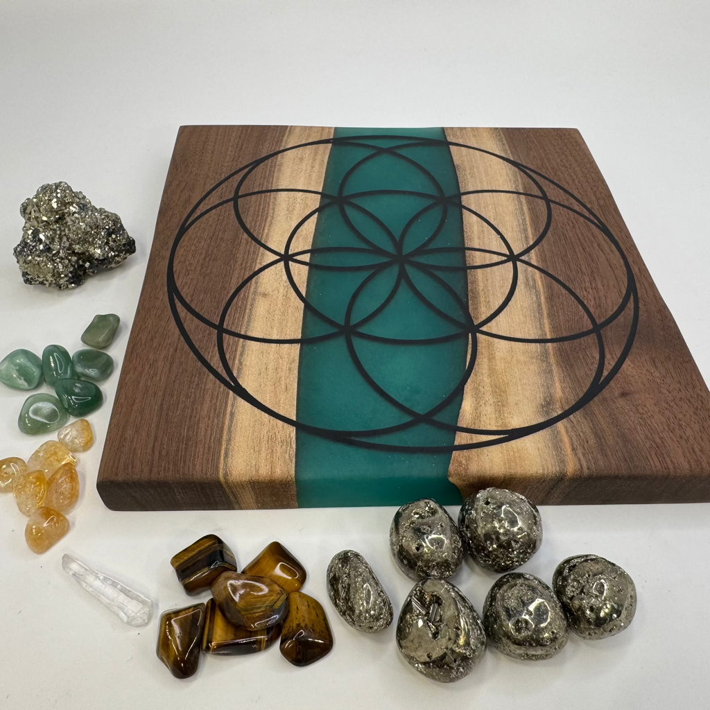 Crystal Grid Kit - Abundance, Wealth & Prosperity