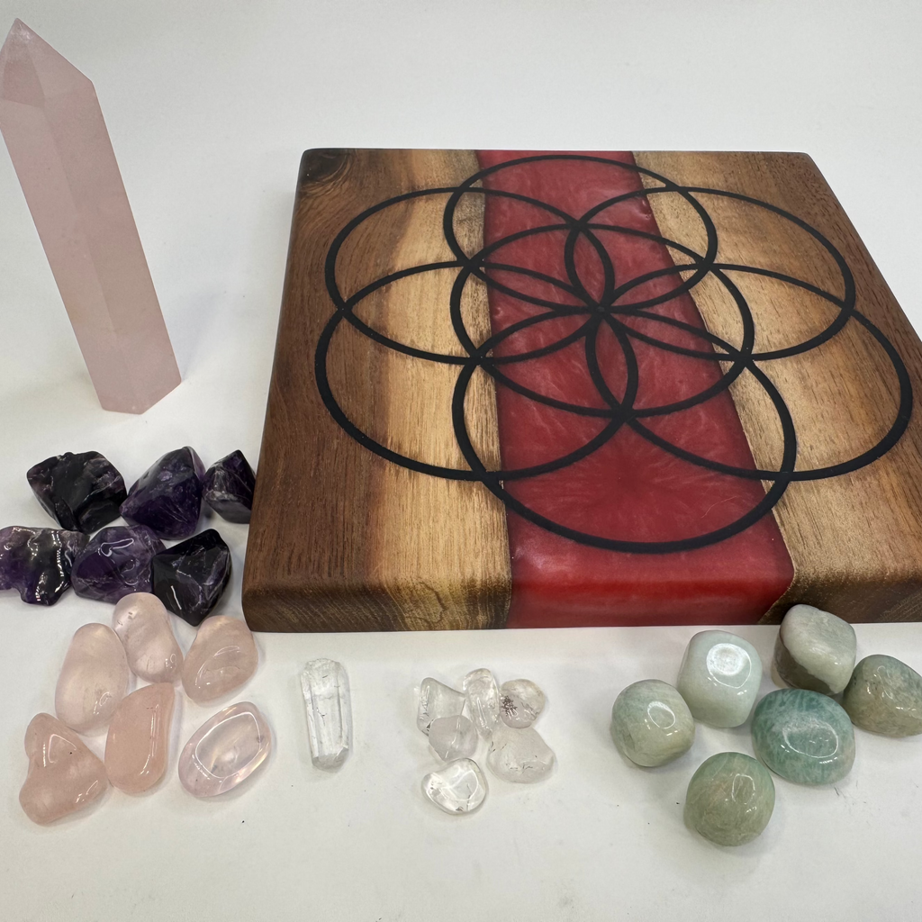 Crystal Grid Kit -Love of all kinds Crystal