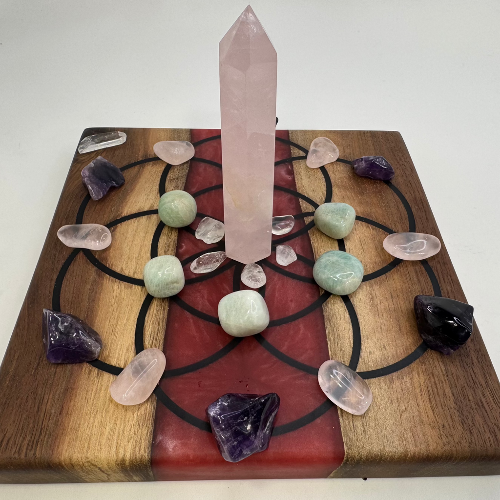 Crystal Grid Kit -Love of all kinds Crystal