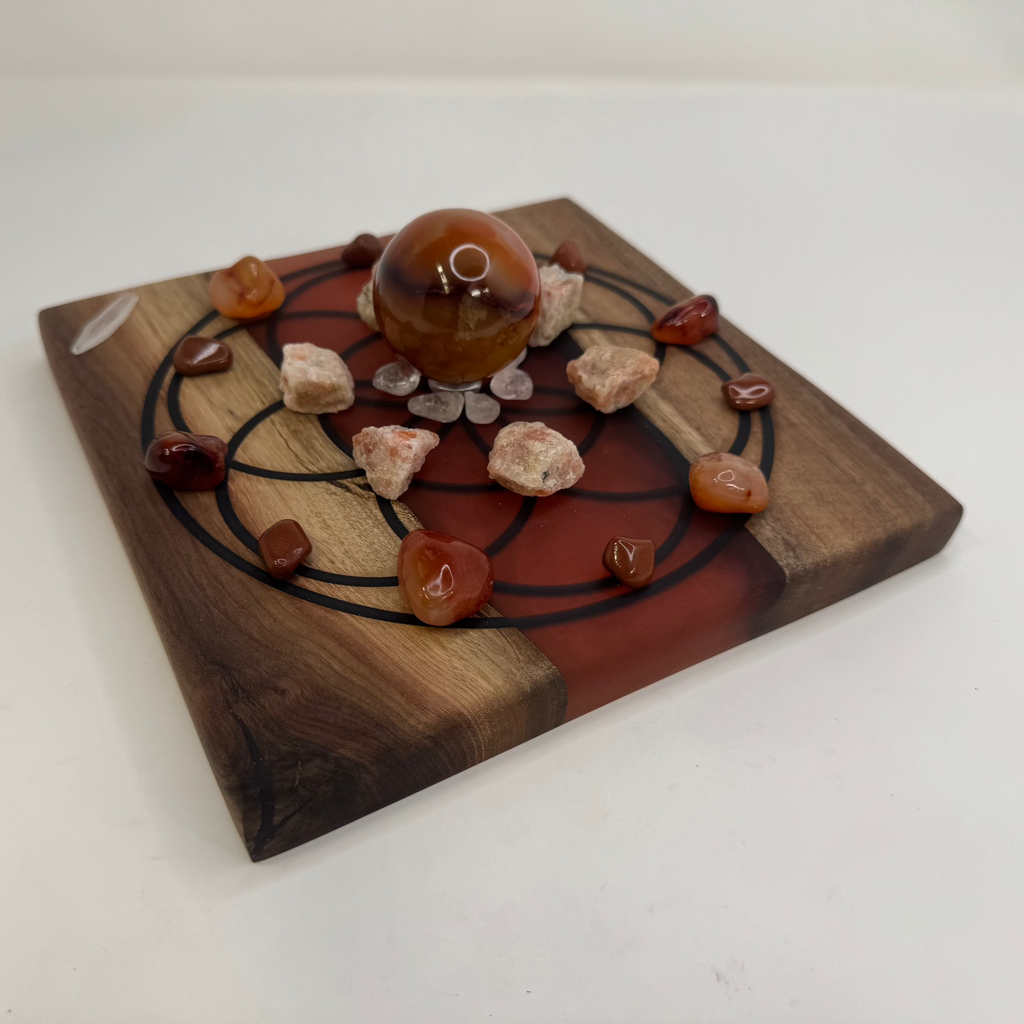 Crystal Grid Kit - Vitality, Good Health & Healing