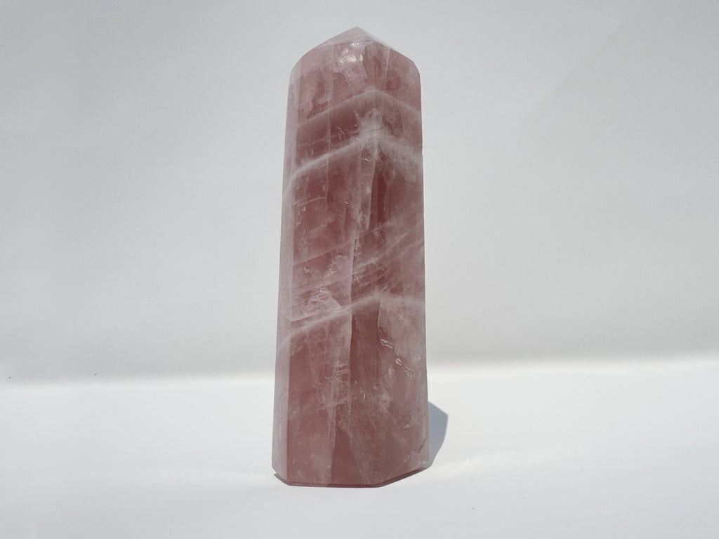 Rose Quartz Tower - Large (c)
