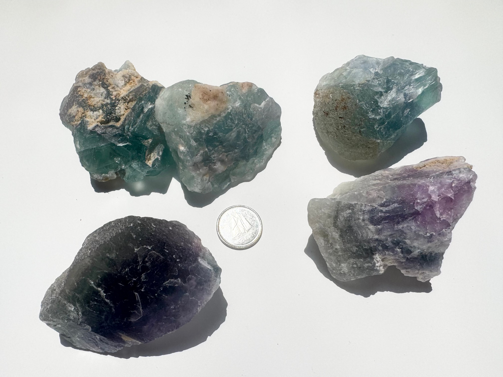 Fluorite Green & Purple Raw