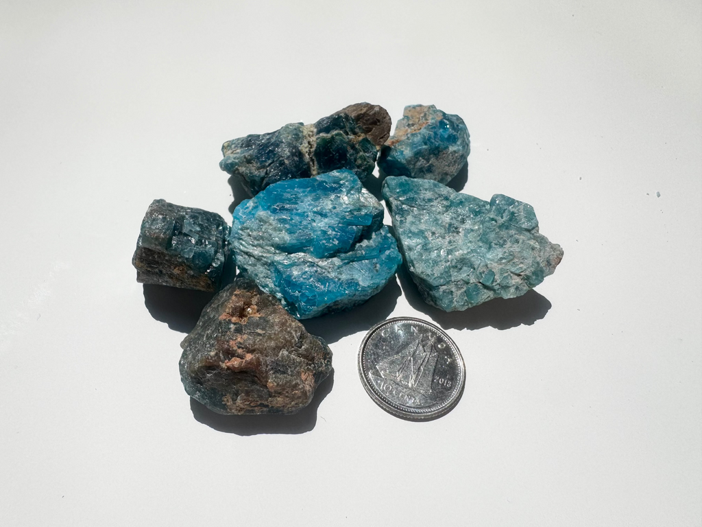 Blue Apatite (md) - Raw