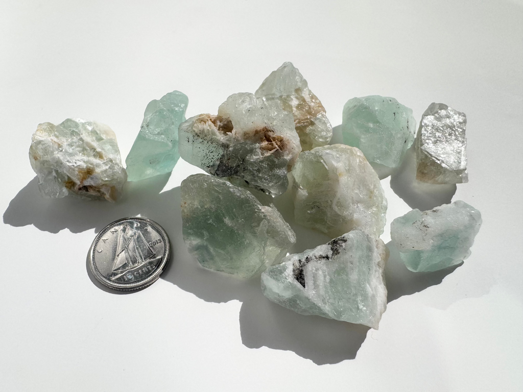 Fluorite Green & Purple (sm) Raw