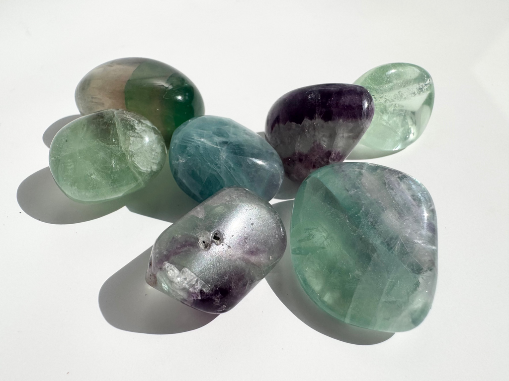 Fluorite Green & Purple (md) Tumble