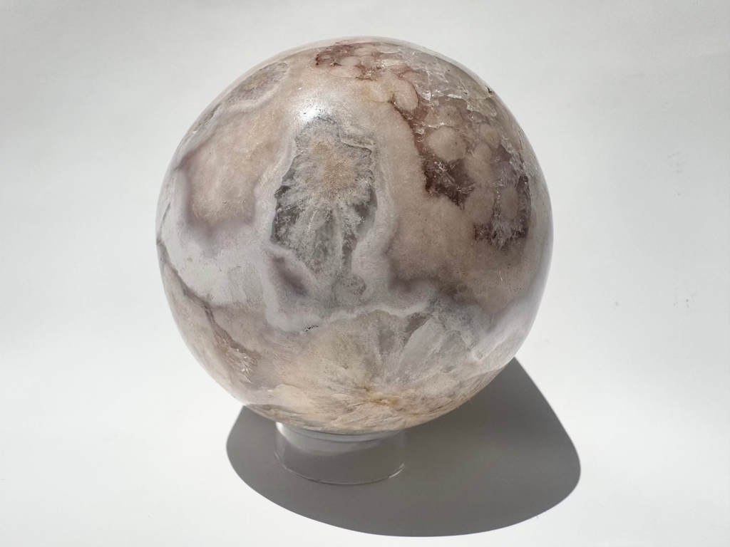 Sphere -Flower Agate – Bloom Into Your Full Potential