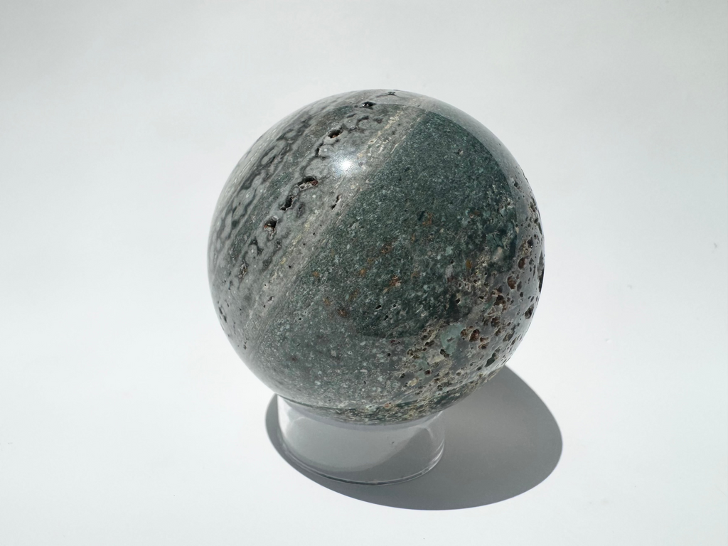 Sphere - Green Ocean Jasper