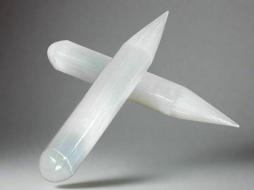 Selenite Massage Wand (point end)