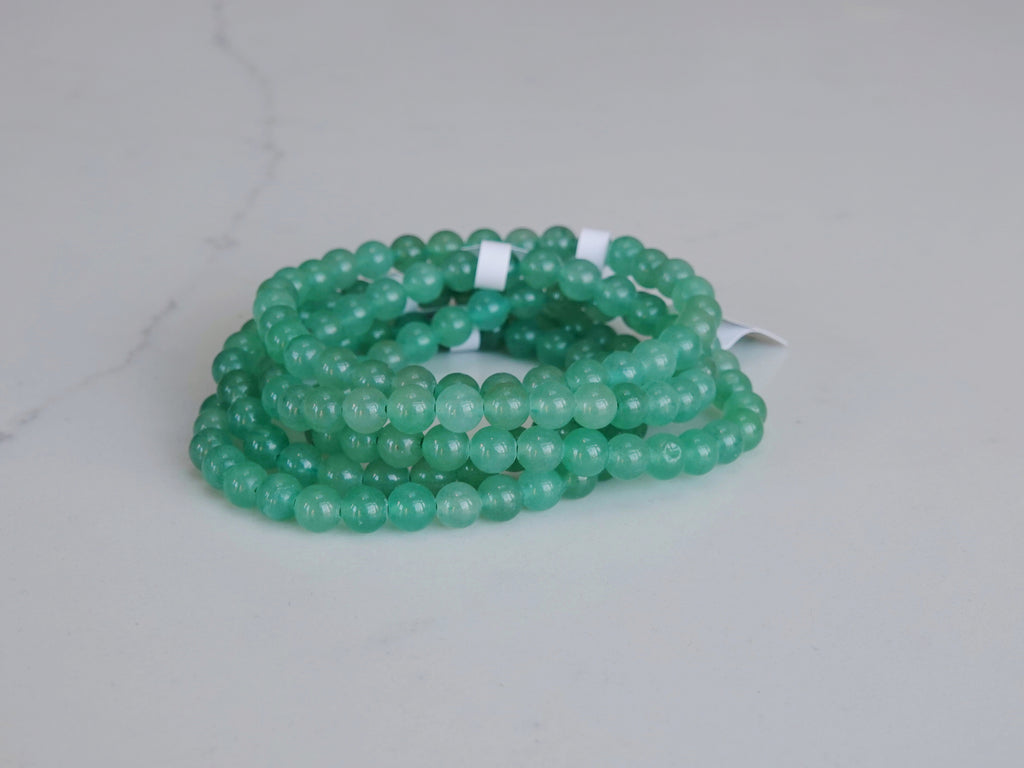 Bracelet - Green Aventurine 6mm Round