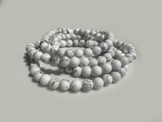 Bracelet - Howlite 6mm Round