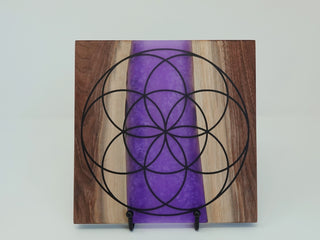 Seed of Life Grid - Purple (a)
