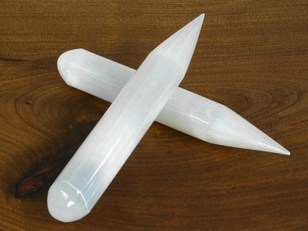 Selenite Massage Wand (point end)