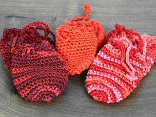 Buy red-blend Crochet Crystal Pouch