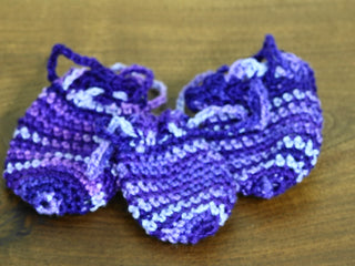 Buy purple-blend Crochet Crystal Pouch