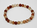 Bracelet - Carnelian 6mm Round