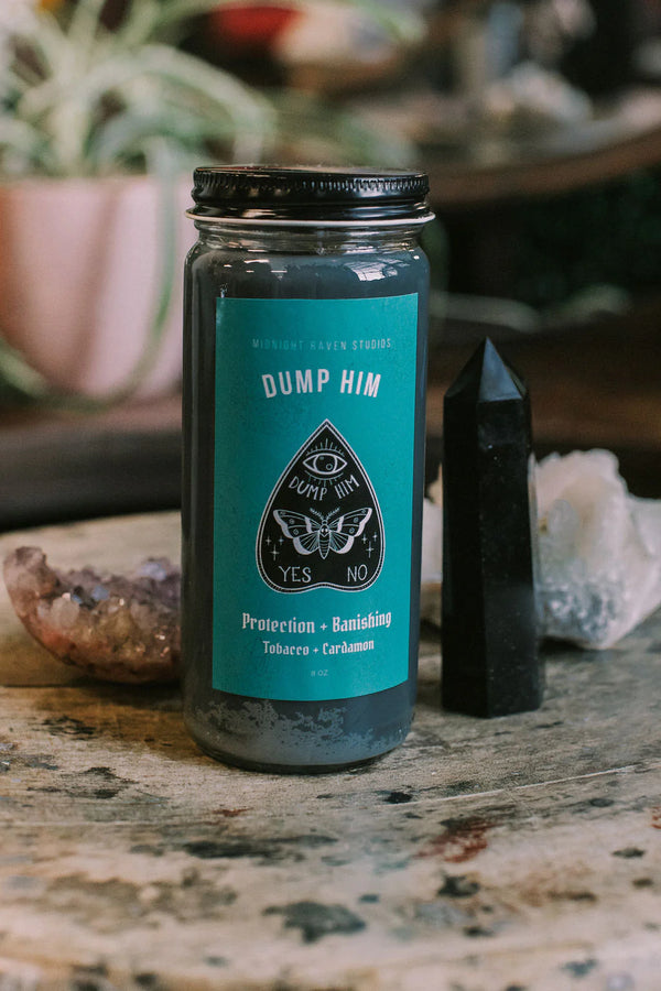 Dump Him Manifestation Spell Candle - Tobacco Cardamon