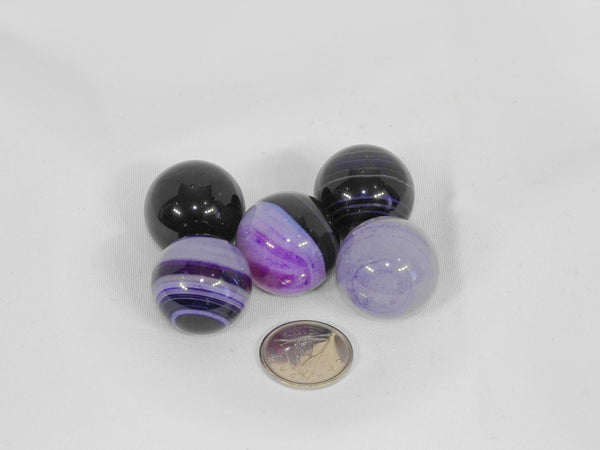 Sphere - Purple Agate Banded (sm)