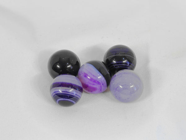 Sphere - Purple Agate Banded (sm)